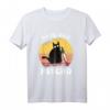Lustiges Katzen T-Shirt mit 'Cute But Psycho' Motiv – Verrückte Katze mit Messer, Perfekt für Halloween, Horror und Katzenfans