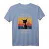 I Hate Morning People And Mornings And People Coffee Cat T-Shirt – Humorvolles Geschenk für Kaffee- und Morgenmuffel