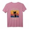 I Hate Morning People And Mornings And People Coffee Cat T-Shirt – Humorvolles Geschenk für Kaffee- und Morgenmuffel