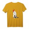 Damen Weißes Katzen T-Shirt mit Herzen und blauen Augen - Niedliches Katzenmotiv für Katzenliebhaberinnen, Katzenmamas & Tierfreunde