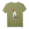 Damen Weißes Katzen T-Shirt mit Herzen und blauen Augen - Niedliches Katzenmotiv für Katzenliebhaberinnen, Katzenmamas & Tierfreunde