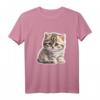 WAGOMA Kawaii Katze Kitty Kätzchen T-Shirt – Perfektes Geschenk für Katzenliebhaberinnen und Kätzchen-Fans