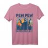 Pew Pew Madafakas Vintage verrückte Katze Halloween Geschenk T-Shirt - Lustiges Party-Outfit für Katzen- und Halloween-Fans