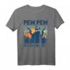 Pew Pew Madafakas Vintage verrückte Katze Halloween Geschenk T-Shirt - Lustiges Party-Outfit für Katzen- und Halloween-Fans