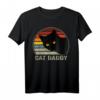 Cat Daddy Vintage Katze T-Shirt im 80er Retro Stil für Herren - Perfektes Geschenk für Katzenliebhaber, Väter und Tierfreunde zu Geburtstag, Vatertag & Feiertagen