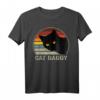 Cat Daddy Vintage Katze T-Shirt im 80er Retro Stil für Herren - Perfektes Geschenk für Katzenliebhaber, Väter und Tierfreunde zu Geburtstag, Vatertag & Feiertagen