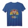 HapFrog Vintage Cat Katze Awesome Since 1984 Geschenk T-Shirt – Lustiges Retro Shirt für Katzenliebhaber und Geburtstagsfeier