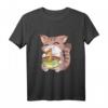 Japanisches Kawaii Anime Katze Ramen Nudeln T-Shirt – Lustiges Ramen Katzen Design für Anime Fans, Kinder & Freunde als Geschenk für Geburtstag, Weihnachten & Halloween
