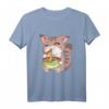 Japanisches Kawaii Anime Katze Ramen Nudeln T-Shirt – Lustiges Ramen Katzen Design für Anime Fans, Kinder & Freunde als Geschenk für Geburtstag, Weihnachten & Halloween