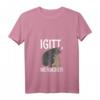 Damen Igitt Menschen Katze Spruch T-Shirt mit V-Ausschnitt – Lustiges Statement für Katzenliebhaber und humorvolle Frauen