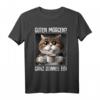 Kaffee Morgenmuffel Mitarbeiter Spruch Lustig Katze Geschenk T-Shirt – Witziges Ironisches Statement für Morgenmuffel, Büro & Teenager