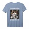 Kaffee Morgenmuffel Mitarbeiter Spruch Lustig Katze Geschenk T-Shirt – Witziges Ironisches Statement für Morgenmuffel, Büro & Teenager