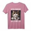 Kaffee Morgenmuffel Mitarbeiter Spruch Lustig Katze Geschenk T-Shirt – Witziges Ironisches Statement für Morgenmuffel, Büro & Teenager
