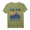 Lustiges Pew Pew Madafakas Vintage Crazy Cat T-Shirt - Witziges Geschenk für Katzenliebhaber und Meme-Fans