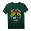 Best Cat Dad Ever T-Shirt - Lustiges Katzenliebhaber Design für Katzenpapa & Tierfreunde, Vintage Retro Look