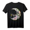 Día de Los Muertos T-Shirt mit Katze und Mond - Kulturelles Design für Feiertage und Feierlichkeiten