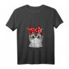 Damen T-Shirt mit Katze und Abstand halten Schutzmaske - Lustiges V-Ausschnitt Shirt für Frauen, perfekte Geschenkidee für jeden Anlass