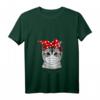 Damen T-Shirt mit Katze und Abstand halten Schutzmaske - Lustiges V-Ausschnitt Shirt für Frauen, perfekte Geschenkidee für jeden Anlass
