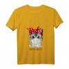 Damen T-Shirt mit Katze und Abstand halten Schutzmaske - Lustiges V-Ausschnitt Shirt für Frauen, perfekte Geschenkidee für jeden Anlass