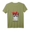Damen T-Shirt mit Katze und Abstand halten Schutzmaske - Lustiges V-Ausschnitt Shirt für Frauen, perfekte Geschenkidee für jeden Anlass