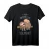 Lustiges Kinder Schlafshirt mit süßer Katze und Faultier – Bequemer Pyjama für Babys, Kinder, Damen und Herren, perfekt als Geschenk