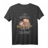 Lustiges Kinder Schlafshirt mit süßer Katze und Faultier – Bequemer Pyjama für Babys, Kinder, Damen und Herren, perfekt als Geschenk