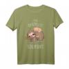 Lustiges Kinder Schlafshirt mit süßer Katze und Faultier – Bequemer Pyjama für Babys, Kinder, Damen und Herren, perfekt als Geschenk