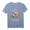 Lustiges Kinder Schlafshirt mit süßer Katze und Faultier – Bequemer Pyjama für Babys, Kinder, Damen und Herren, perfekt als Geschenk