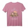 Lustiges Kinder Schlafshirt mit süßer Katze und Faultier – Bequemer Pyjama für Babys, Kinder, Damen und Herren, perfekt als Geschenk