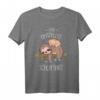 Lustiges Kinder Schlafshirt mit süßer Katze und Faultier – Bequemer Pyjama für Babys, Kinder, Damen und Herren, perfekt als Geschenk