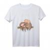 Lustiges Kinder Schlafshirt mit süßer Katze und Faultier – Bequemer Pyjama für Babys, Kinder, Damen und Herren, perfekt als Geschenk