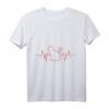 EKG Herzschlag Katze T-Shirt - Perfektes Geschenk für Katzenliebhaber, Haustierbesitzer & Tierfreunde zu Weihnachten & Geburtstag