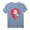 Samurai Japan Geschenk Tier Ninja Katze T-Shirt – Perfekt für Anime-, Manga- und Katzenliebhaber zu Weihnachten & Geburtstag