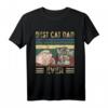 Bester Katzenpapa Katzenliebhaber T-Shirt - Lustiges Geschenk für Vatertag, Weihnachten & Geburtstag für Katzenvater & Tierliebhaber