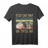 Bester Katzenpapa Katzenliebhaber T-Shirt - Lustiges Geschenk für Vatertag, Weihnachten & Geburtstag für Katzenvater & Tierliebhaber