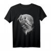 Süße Katze mit Mond - Lustiges Katzen T-Shirt für Tierliebhaber & Humorfreunde