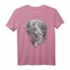 Süße Katze mit Mond - Lustiges Katzen T-Shirt für Tierliebhaber & Humorfreunde