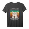 Morgenmuffel Kaffee Katze T-Shirt - Lustiges Büro Humor Design mit Ironie & Sarkasmus für Kollegen & Freunde