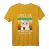 Morgenmuffel Kaffee Katze T-Shirt - Lustiges Büro Humor Design mit Ironie & Sarkasmus für Kollegen & Freunde