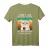 Morgenmuffel Kaffee Katze T-Shirt - Lustiges Büro Humor Design mit Ironie & Sarkasmus für Kollegen & Freunde