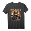 Heavy Meowtal Katze Heavy Metal Musik Lustiges T-Shirt - Witziges Geschenk für Metalheads, Drummer & Katzenliebhaber für Konzert, Festival & Geburtstag