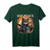 Heavy Meowtal Katze Heavy Metal Musik Lustiges T-Shirt - Witziges Geschenk für Metalheads, Drummer & Katzenliebhaber für Konzert, Festival & Geburtstag