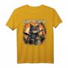 Heavy Meowtal Katze Heavy Metal Musik Lustiges T-Shirt - Witziges Geschenk für Metalheads, Drummer & Katzenliebhaber für Konzert, Festival & Geburtstag