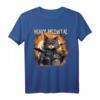 Heavy Meowtal Katze Heavy Metal Musik Lustiges T-Shirt - Witziges Geschenk für Metalheads, Drummer & Katzenliebhaber für Konzert, Festival & Geburtstag