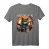 Heavy Meowtal Katze Heavy Metal Musik Lustiges T-Shirt - Witziges Geschenk für Metalheads, Drummer & Katzenliebhaber für Konzert, Festival & Geburtstag