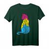 Pansexuelle Katze in Flaggenfarben T-Shirt – Perfektes Pride-Parade-Design für LGBTQ+ Verbündete und Katzenliebhaber