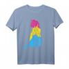 Pansexuelle Katze in Flaggenfarben T-Shirt – Perfektes Pride-Parade-Design für LGBTQ+ Verbündete und Katzenliebhaber