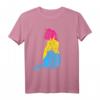 Pansexuelle Katze in Flaggenfarben T-Shirt – Perfektes Pride-Parade-Design für LGBTQ+ Verbündete und Katzenliebhaber
