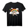 Katzenbesitzer Katzenfreund Regenbogen Dabbing Katze T-Shirt - Perfekt für Tierliebhaber und Katzenfans