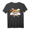 Katzenbesitzer Katzenfreund Regenbogen Dabbing Katze T-Shirt - Perfekt für Tierliebhaber und Katzenfans